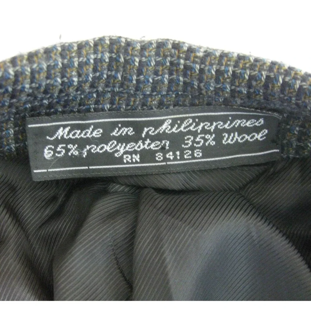 WH Prescott Mens Size 40R Gray 2 Button Wool Blend Sport Coat Blazer Suit Jacket